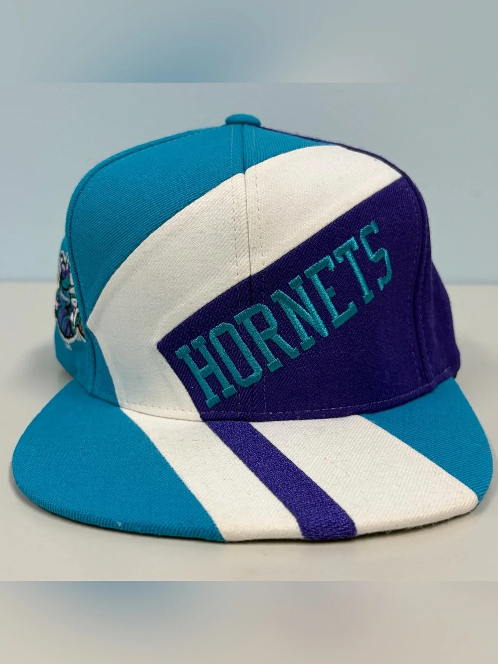 Charlotte Hornets Mitchell & Ness Hardwood Classics Hat Snapback Retro NBA Block - Picture 1 of 12
